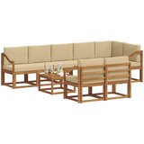  Set vanjskih sofa 9 kom. Prirodna i bež | shoptok.hr