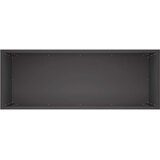  Vrtna saksija Crna 80 x 40 x 50 cm Čelična vrata | shoptok.hr