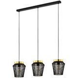 Eglo visilica ESCANDIDOS 3xE27 92 cm crna mesing 99807 | shoptok.hr