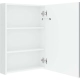 vidaXL LED kopalniška omarica z ogledalom sijoče bela 50x13x70 cm | Shoptok.si