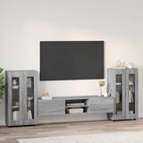  Set TV komoda FLORIN 3 pcs Siva Sonoma Konstruirano drvo | shoptok.hr
