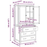  Komplet shranjevalnega pohištva z vrati Rjava Konstruiran les, (5000113044) | Shoptok.si