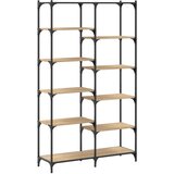  Regal za knjige boja hrasta 100 x 32 x 170 cm od drva i željeza Smeđa | shoptok.hr