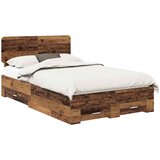  Krevetna konstrukcija Staro drvo 120 x 190 cm Konstruirano drvo Smeđa 190 x 123 x 90 cm | Shoptok.si