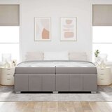  konstrukcija postelje z vzmetnico taupe 200 x 200 cm blago, (5000069821) | Shoptok.si