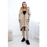 Kesi Light beige zip-up sweatshirt | shoptok.hr