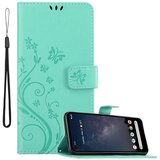 Cadorabo Google PIXEL 4A 5G in klasično srebrno - ovitek v cvetličnem dizajnu z magnetnim zapiranjem, stoječo funkcijo in režami za kartice, (20860459) | Shoptok.si