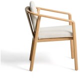 Kave Home Krem/u prirodnoj boji podstavljena vrtna stolica Sirte – | shoptok.hr