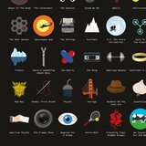  100 Ikoničnih filmov - plakat za izpraskanje | Shoptok.si