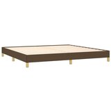  Posteljni okvir temno rjava 200x200 cm blago, (20725932) | Shoptok.si