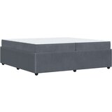vidaXL Okvir kreveta s madracem Tamno siva 200 x 200 cm Baršun | shoptok.hr