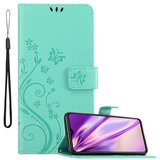 Cadorabo Xiaomi RedMi NOTE 8 PRO v klasično srebrno - ovitek v cvetličnem dizajnu z magnetnim zapiranjem, stoječo funkcijo in režami za kartice, (20565041) | Shoptok.si