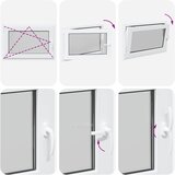  Prozor za podrum RISOR 95 x 50 cm PVC i prozirno staklo | shoptok.hr