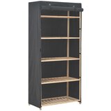 vidaXL Ormar od tkanine sivi 79 x 40 x 170 cm Cijene