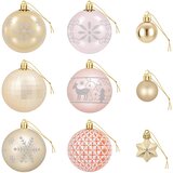  Set božićnih kuglica 88 kom. ružičasto zlato i zlato Ø 6 cm | shoptok.hr
