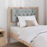 vidaXL Vzglavje Drugo Rjava in svetlo siva 75 cm Trdna borovina | Shoptok.si
