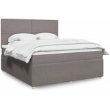  Krevet s oprugama i madracem smeđesivi 180x200 cm tkanina | shoptok.hr