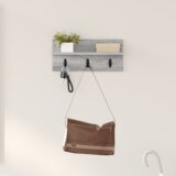 vidaXL Vješalica za kapute na zidu Sivi hrast sonoma 40 x 10.5 x 18 cm | shoptok.hr