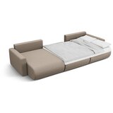 Cosmopolitan Design Svjetlo smeđa sklopiva/s prostorom za odlaganje kutna garnitura (u obliku slova "U") Belfast – | shoptok.hr