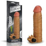 Love Add 1.5inch Vibrating Silicone Extender Brown Lvtoy00699 | ePonuda.com