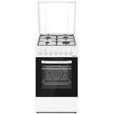 Heinner Kombinovani štednjak HFSC-S60LITGC-WH 4xGas/ventilator/60cm | ePonuda.com