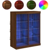  The Living Store Komoda z LED lučkami dimljen rjav hrast 81x37x100 cm - Komoda, (21448235) | Shoptok.si