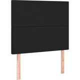  S oprugama i madracem crni 90 x 200 cm od umjetne kože | shoptok.hr