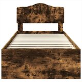  Okvir za krevet s uzglavljem Dimljeni hrast 100 x 200 cm | shoptok.hr
