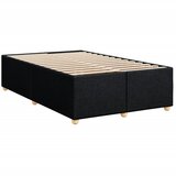  Krevet s oprugama i madracem crni 120 x 200cm od tkanine | shoptok.hr