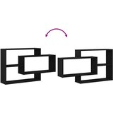  Zidna polica crni hrast 104x20x58,5 cm inženjerski drvo | shoptok.hr