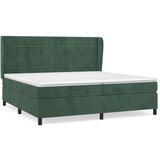  The Living Store Box spring postelja z vzmetnico temno zelena 200x200 cm žamet - Box Spring Postelja, (21454821) | Shoptok.si