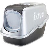 Savic Mačji WC Nestor Impression "Love" - crni / srebrni s "Love" otiskom Savic Mačji WC Nestor Impression "Love" - crni / srebrni s "Love" otiskom Slike