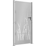  Vrtna vrata 100x175 cm Corten čelik dizajn trave | Eponuda.com