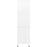 vidaXL garderobna omara bela 90x50x180 cm kovina | Shoptok.si