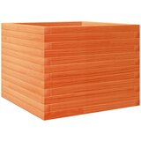  Vrtno cvetlično korito voščeno 60x60x45,5 cm trdna borovina | Shoptok.si