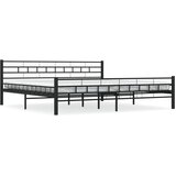  Okvir za krevet crni čelični 200 x 200 cm | shoptok.hr