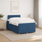  Boxspring krevet s madracem Plava 120 x 190 cm Tkanina | shoptok.hr