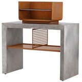 Venture Home modul vanjske kuhinje s ro&amp;scaron;tiljem Velas 90 &amp;times; 120 &amp;times; 60 cm, svijetlosiva Slike