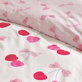 Catherine Lansfield Bela/rožnata posteljnina za zakonsko posteljo 200x200 cm Cherries and Bows – | Shoptok.si