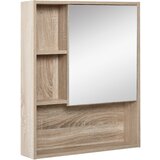Kleankin Zrcalna omarica z nastavljivo polico, stenska, hrastova barva, 60 x 15 x 76cm, (20752820) | Shoptok.si