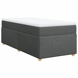  Okvir kreveta s oprugama i madrac tamnosivi 80x200cm od tkanine | shoptok.hr