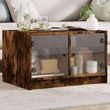  Stolić za kavu sa staklenim vratima boja hrasta 68x50x42 cm Cijene