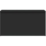  Škrinja za pohranu crna 84 x 42 x 46 cm od konstruiranog drva | shoptok.hr