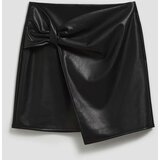 Marisse Black Imitation Leather Trapeze Skirt | shoptok.hr