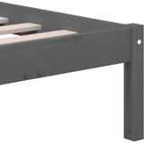  Okvir za krevet od masivne borovine sivi 200 x 200 cm | shoptok.hr