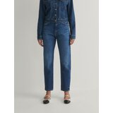 Reserved kavbojke mom fit - mornarsko modra Cene