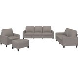  4-dijelni set sofa s jastucima smeđesivi od tkanine | shoptok.hr
