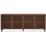 Kave Home Temno rjava komoda v orehovem dekorju 181x71,5x42,5 cm Beyla – | Shoptok.si