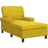  Ležaljka s jastukom Žuta 91 x 157 x 91 cm Baršun | shoptok.hr