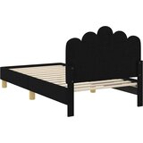  Krevet za djecu s uzglavljem Crna 80 x 160 cm Tkanina | Shoptok.si